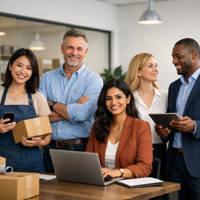 Professionals working on secure payment processing solutions for high-risk businesses.