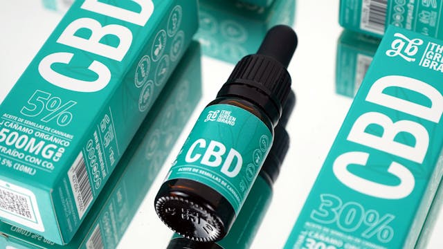 CBD Oil on table
